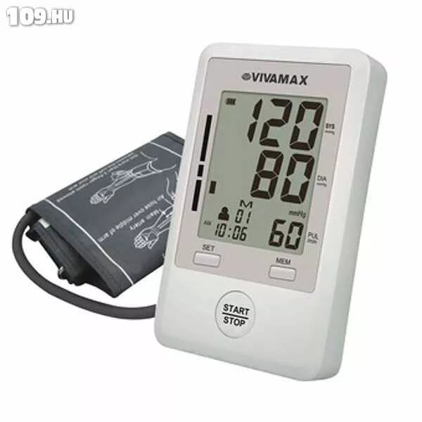 VIVAMAX  felkaros vérnyomásmérő- extra vékony Akár az ingzsebében is elfér!